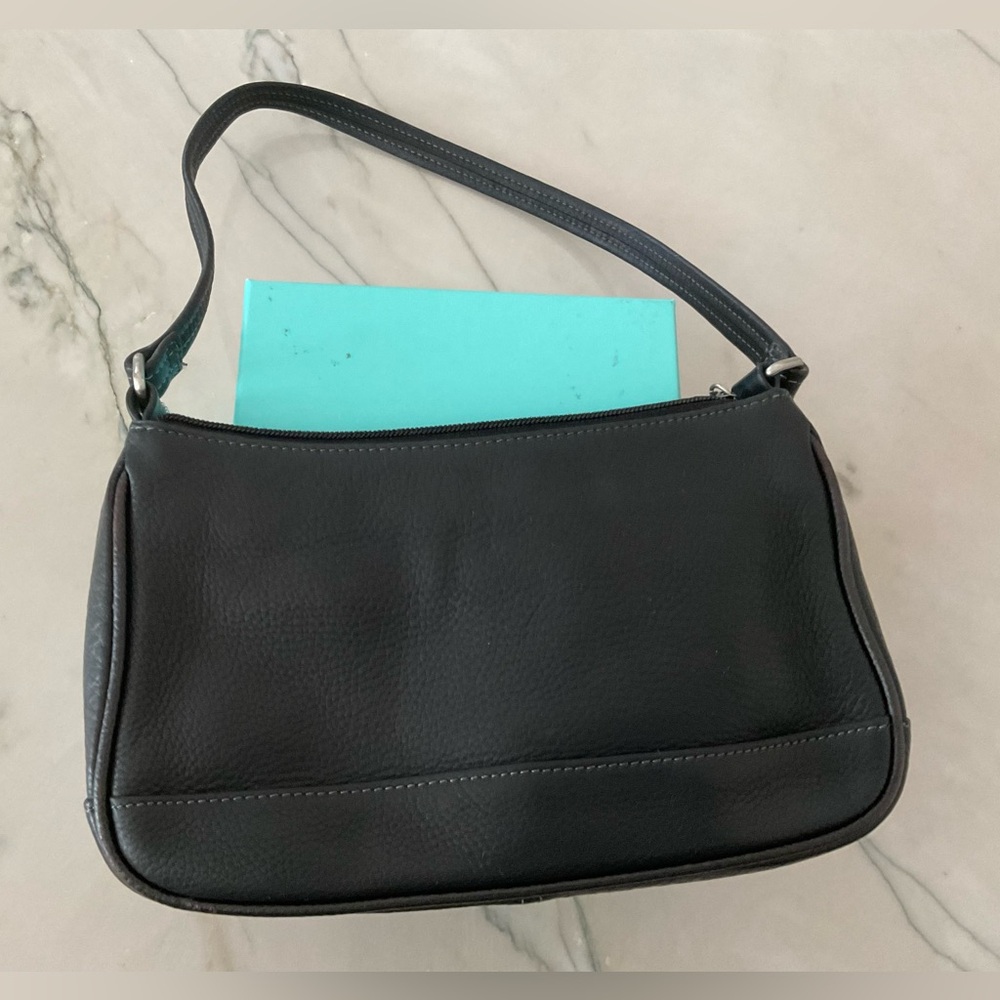 Tignanello Black leather small shoulder purse - Picture 3 of 12